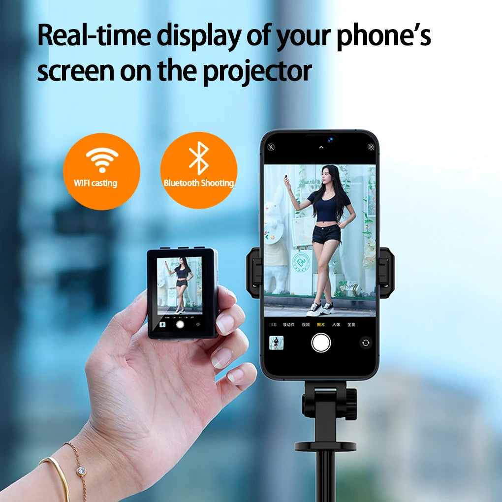 9in1 Selfie Stick with Mobile Phone Screen Projection
