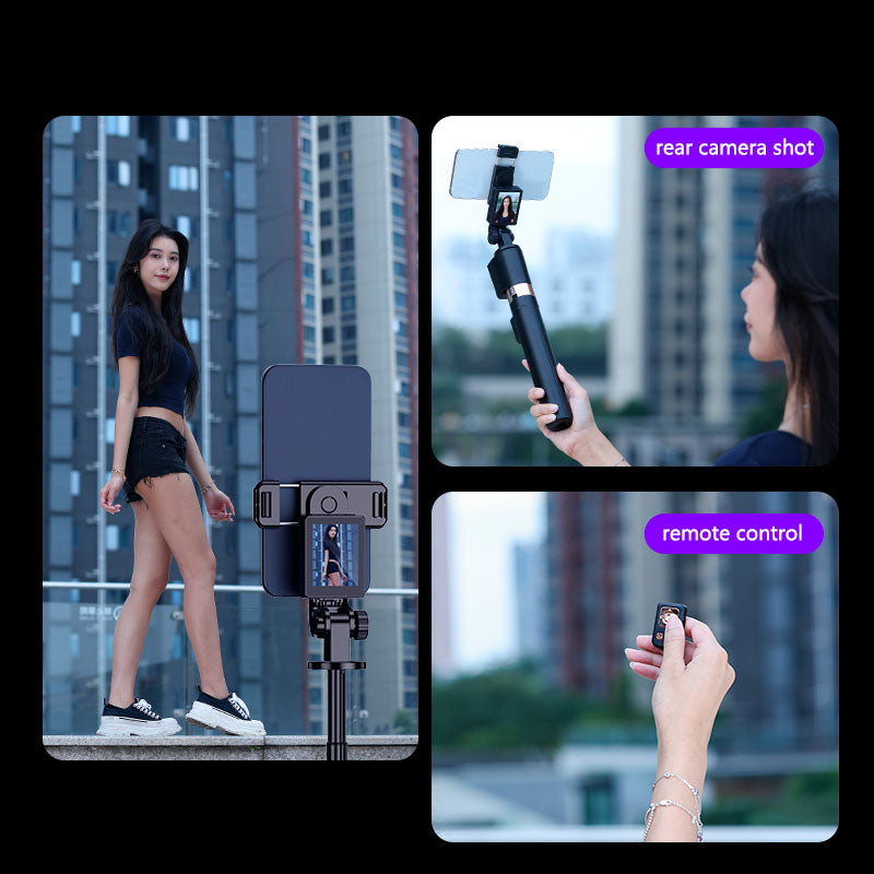 9in1 Selfie Stick with Mobile Phone Screen Projection