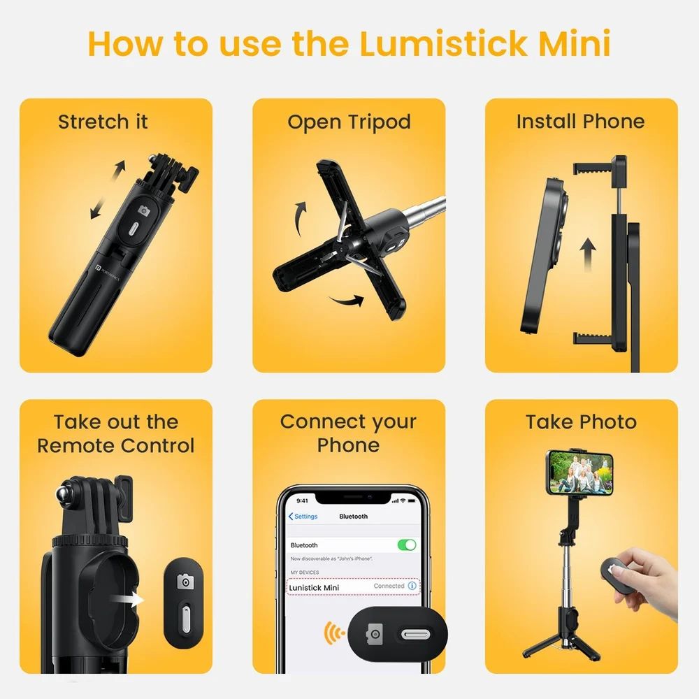 3 in 1 Pocket Size Selfie Stick